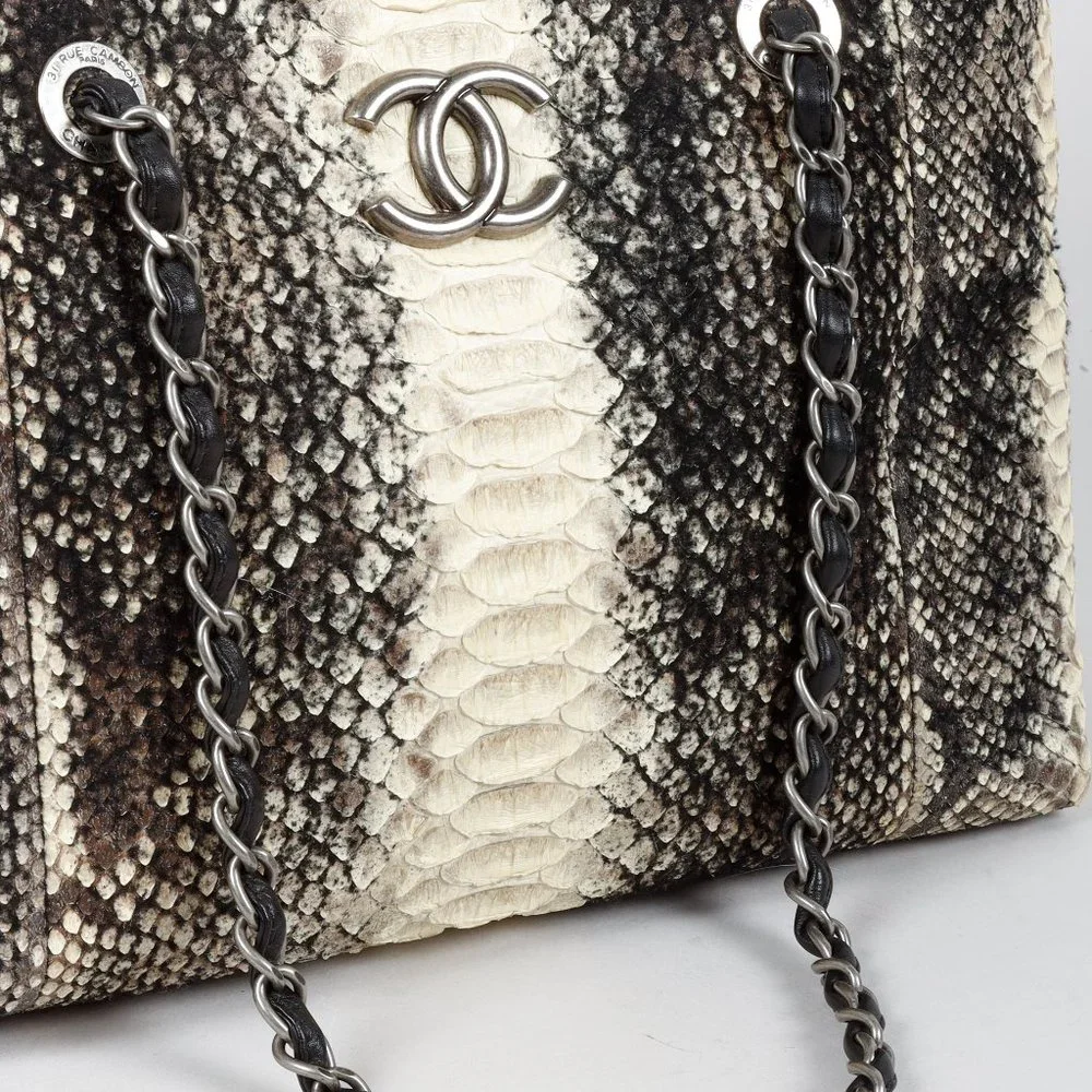 Chanel Wooled Python Tote - Picture 6 of 14